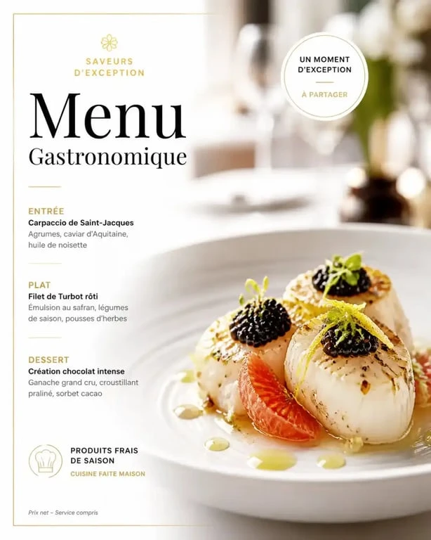Plat gastronomique raffiné au restaurant Chez Moi à Metz