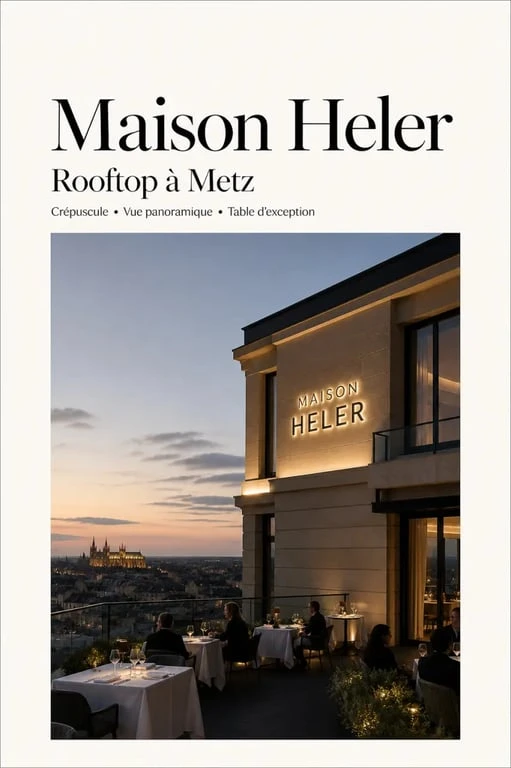 Restaurant Heller à Metz, hôtel design avec vue panoramique sur la ville