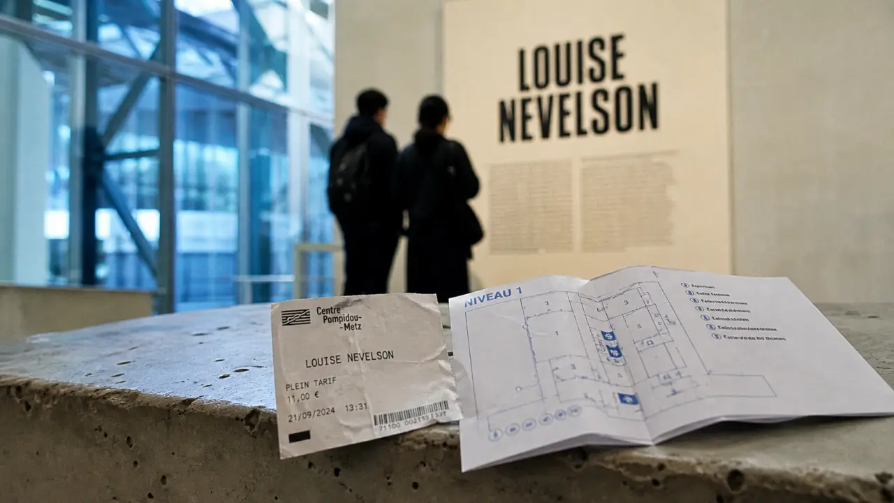 Expo metz aujourd’hui au Centre Pompidou-Metz : Louise Nevelson, affiche et visiteurs