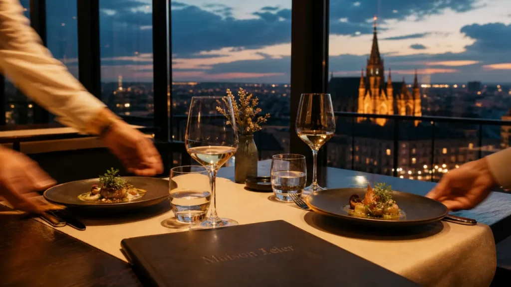 Restaurant heller à metz : vue panoramique du 9e étage