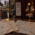Les deux théâtres à Paris : table, menus, Châtelet et 9e