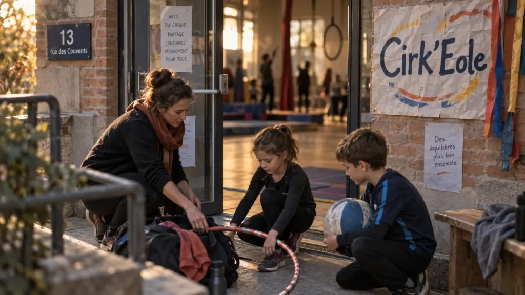 Loisirs et culture montigny les metz : enfants à l’accueil Cirk’Eole