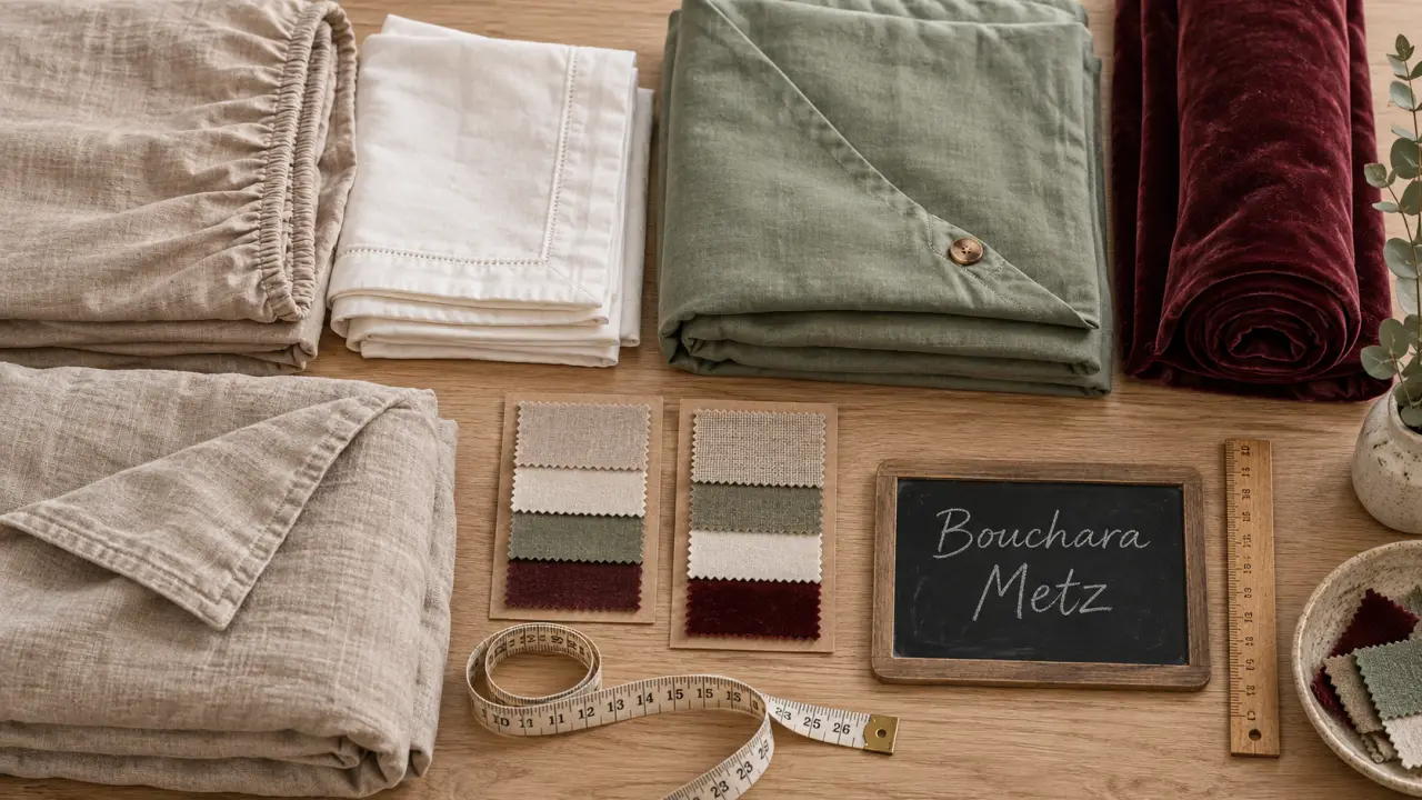 Bouchara Metz magasin linge de maison et décoration : linge de lit et tissus