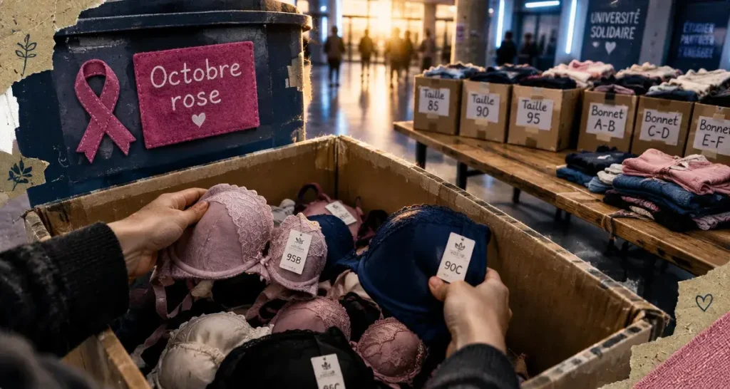 À Metz, une collecte de soutiens-gorge au profit de patientes atteintes de cancer