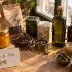 Le jardin des saveurs épicerie fine à Metz : bocaux mirabelle, café torréfié et thés