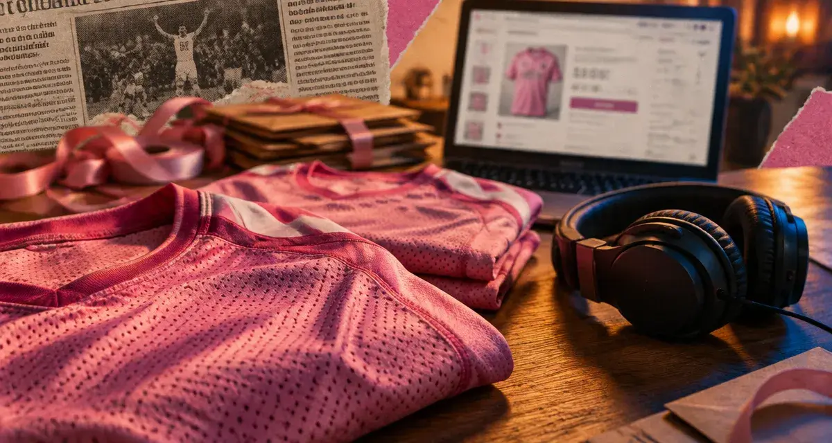 Les maillots roses de l’ESBF face à Metz vendus aux enchères