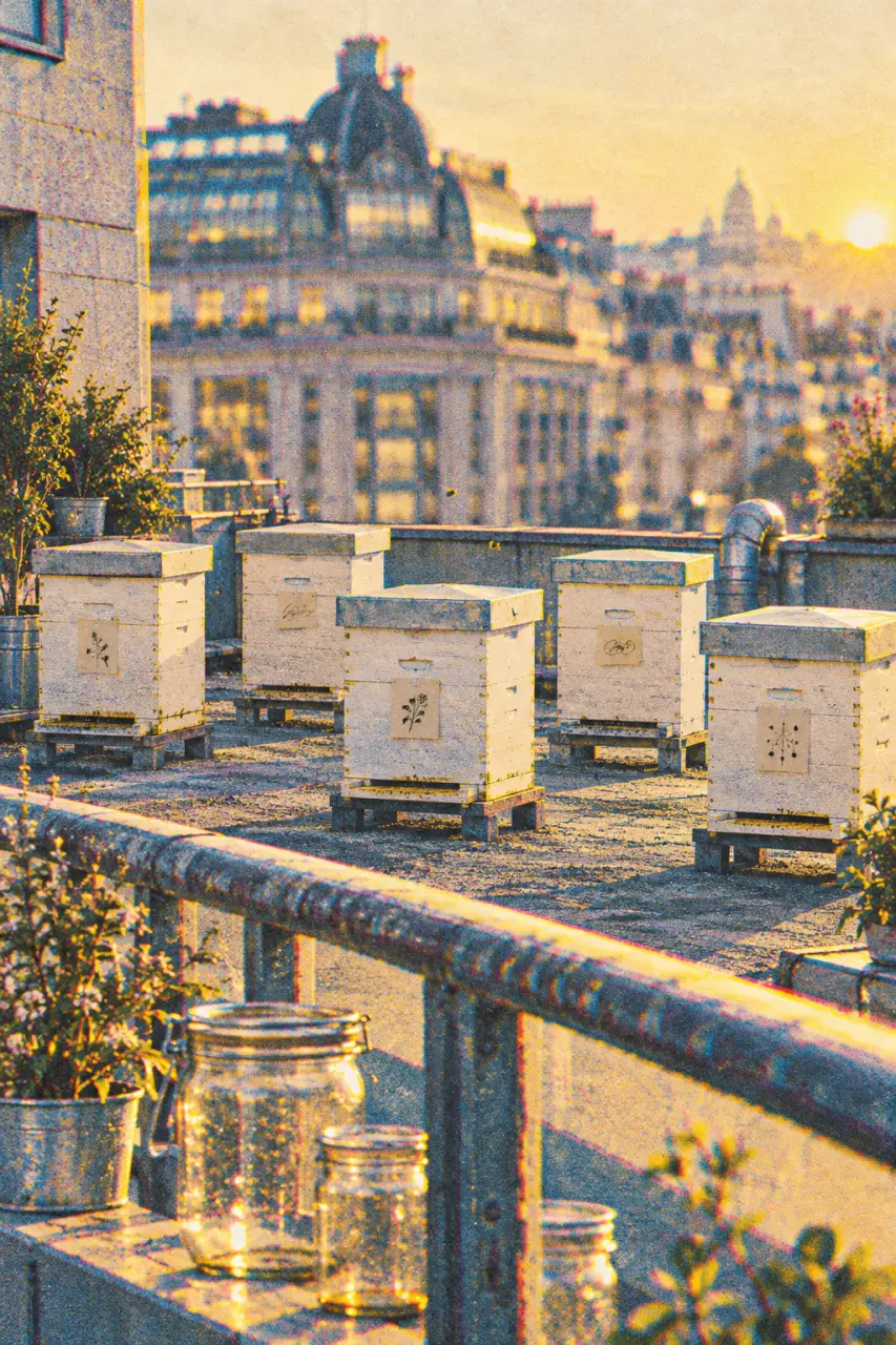 Cinq ruches et près de 200 000 abeilles sur le toit des Galeries Lafayette Metz