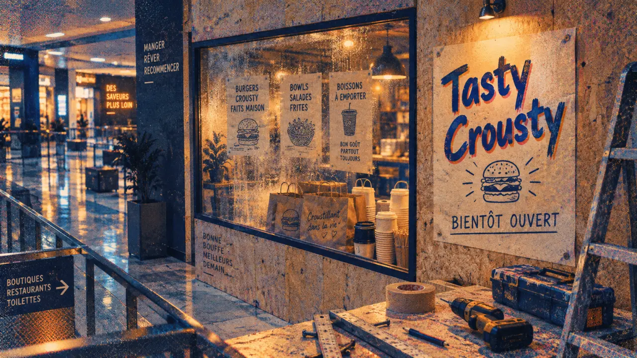 Tasty Crousty prépare son arrivée au centre commercial Muse à Metz